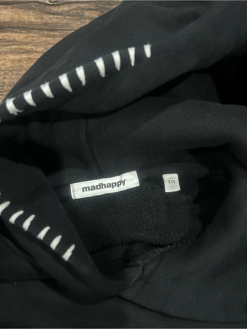 Madhappy Black Classic Fleece Hoodie - Size XXS (Authentic)